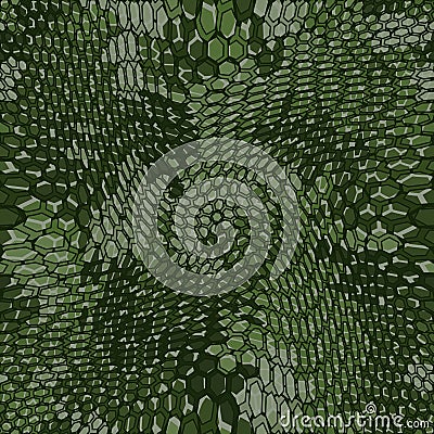 Military camouflage hexagonal netting seamless vector pattern background Vector Illustration