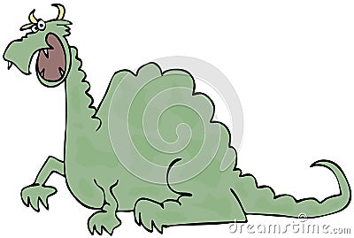 Spotted green dragon Stock Photo