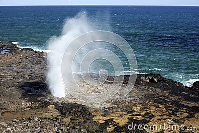 Spouting Horn Stock Photo