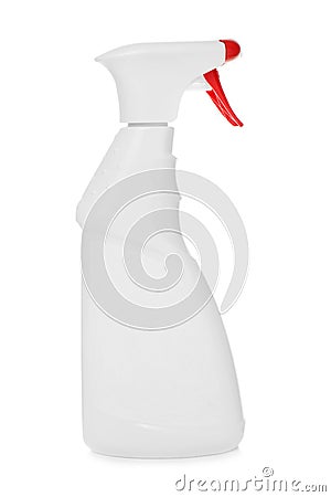 Spray bottle with detergent Stock Photo