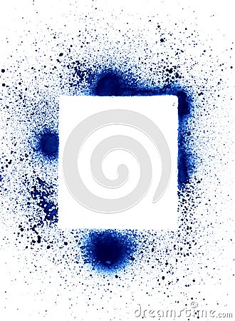 Spray can splatter design elem Stock Photo