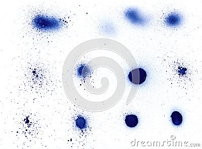 Spray can splatter design elem Stock Photo