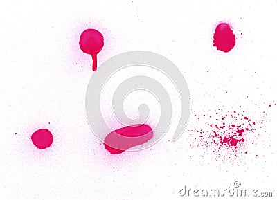 Spray can splatter design elem Stock Photo