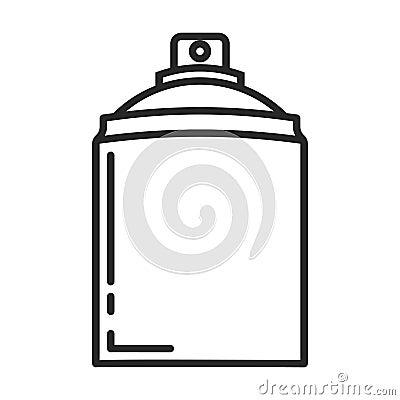 Spray deodorant line icon Vector Illustration