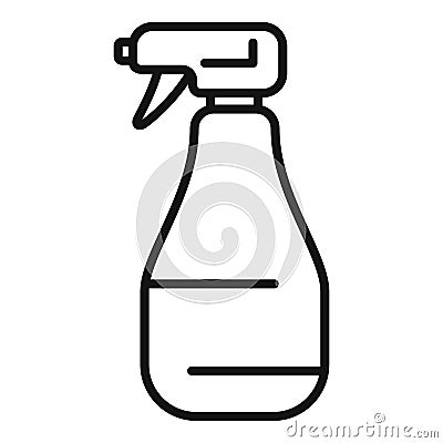Spray dispenser icon outline vector. Covid clean sanitize Vector Illustration