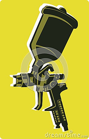 Spray gun Vector Illustration