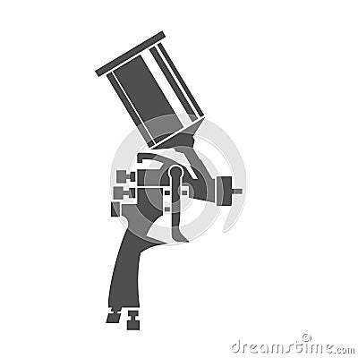 Spray Gun Icon Vector Illustration