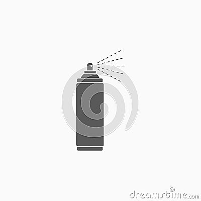 Spray icon, bottle, package, packaging Vector Illustration