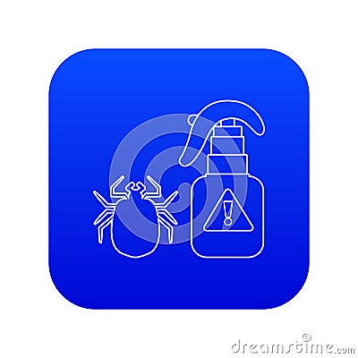 Spray icon blue vector Vector Illustration