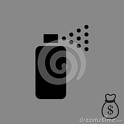 Spray icon stock vector illustration flat design Vector Illustration