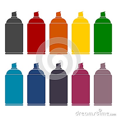 Spray icons set Vector Illustration