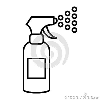 Sprayer line icon. vector illustration isolated on white. outline style design, designed for web and app. Eps 10 Vector Illustration