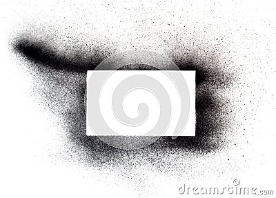 Spray paint on white Stock Photo