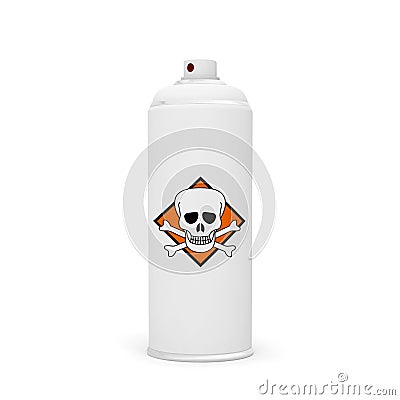 Spray poison chemical toxic caution warning Stock Photo