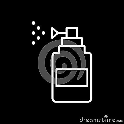 Spray vector icon. Spray bootle outline designe. Vector Illustration