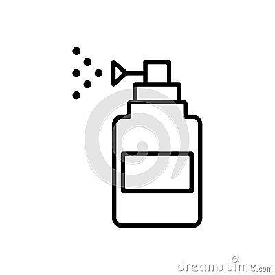 Spray vector icon. Spray bootle outline designe. Vector Illustration