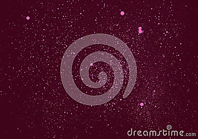 Sprayed graffiti misty space detail in burgundy and pink Vector Illustration