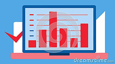 Spreadsheet with Red Figures A spreadsheet on a computer screen showing red figures and graphs indicating rising costs Stock Photo