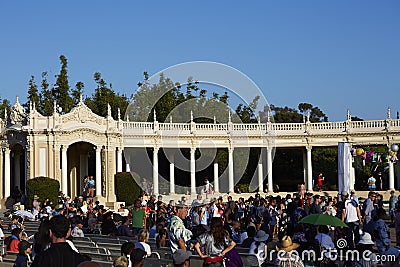 Spreckels Organ Pavilion, Balboa Park, San Diego Editorial Stock Photo