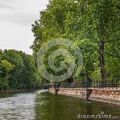 The Spree river in Berlin Stock Photo