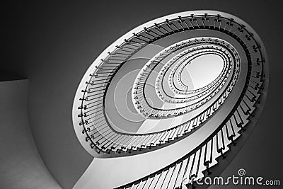 Sprial staircase in an old house Stock Photo
