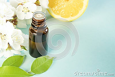 Spring aromatherapy with citrus and essential oils Stock Photo