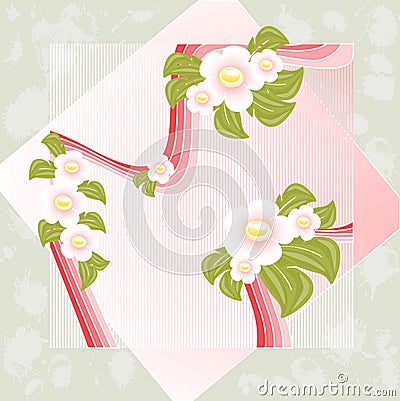 Spring background Cartoon Illustration