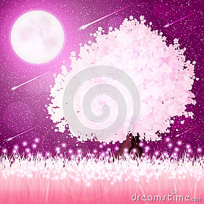 Spring background illustration Vector Illustration