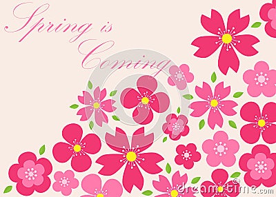 Spring background. Spring is coming. Vector illustration. eps 10 Vector Illustration