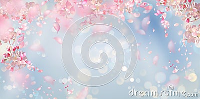 Spring Blossom Background Vector Illustration