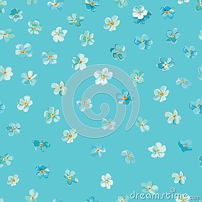 Spring Blossom Flowers Background Vector Illustration