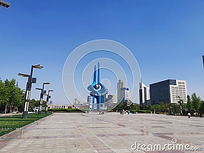 Spring City Square, Jinan Shandong, China Editorial Stock Photo