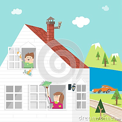 Spring-clean A Vector Illustration