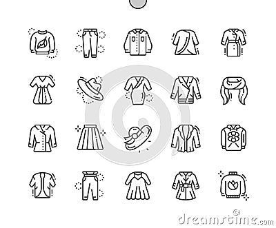 Spring clothes Well-crafted Pixel Perfect Vector Vector Illustration