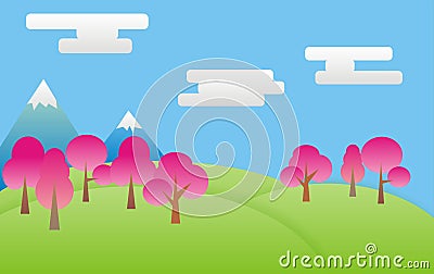 SPRING DAY BACKGROUND Stock Photo