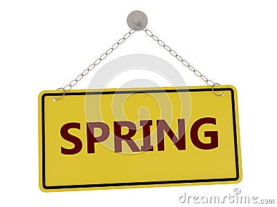 Spring sign Stock Photo