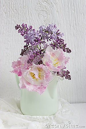 Spring flower bouquet Stock Photo