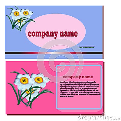 Spring flower narcissus for cosmetics logo Stock Photo