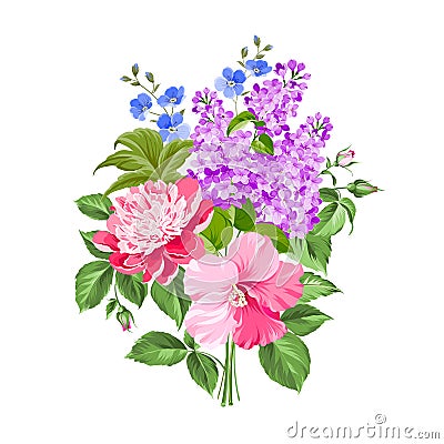 Spring flowers Vector Illustration