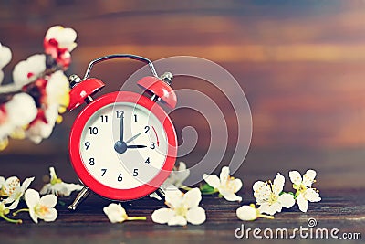 Spring forward. Daylight Saving Time Stock Photo