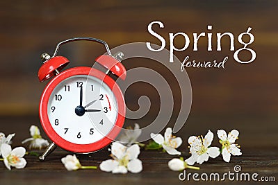 Spring forward. Daylight Saving Time Stock Photo