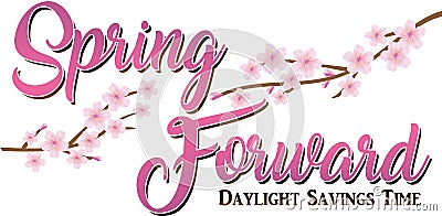 Spring Forward Daylight Savings Time Stock Photo