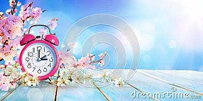 Spring Forward Time - Savings Daylight Stock Photo