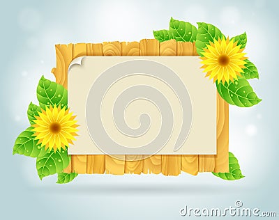 Spring frame Vector Illustration