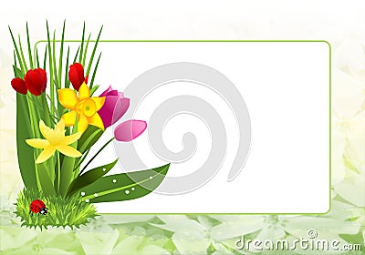 Spring frame, cdr vector Vector Illustration