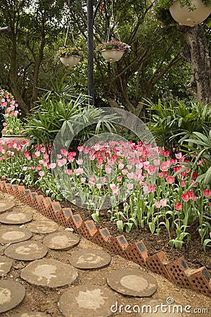 Spring gadern in Qingxiu mountain Nanning city Stock Photo