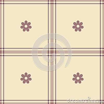 Spring gingham pattern, seamless checked plaids. Pastel vichy background for tablecloth, napkin, dress, Easter holiday textile Vector Illustration