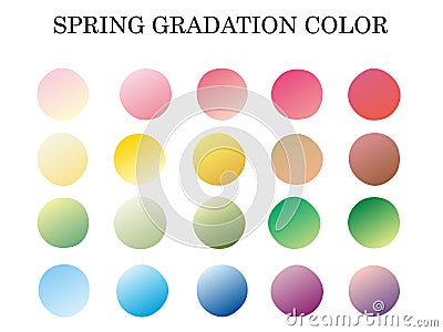 Spring gradation color 1 Vector Illustration