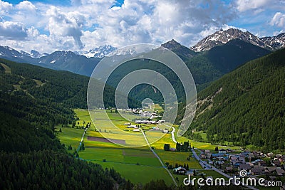 Spring in the heights of the alps in France Stock Photo