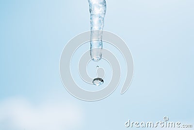Spring icicles Stock Photo
